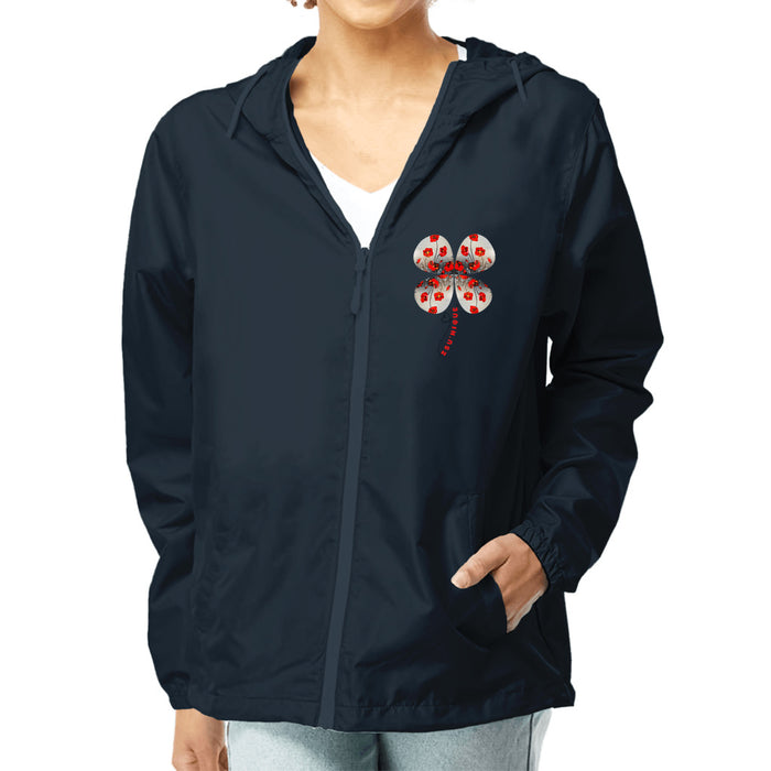 Clover - Unisex Lightweight Windbreaker Full-Zip Jacket