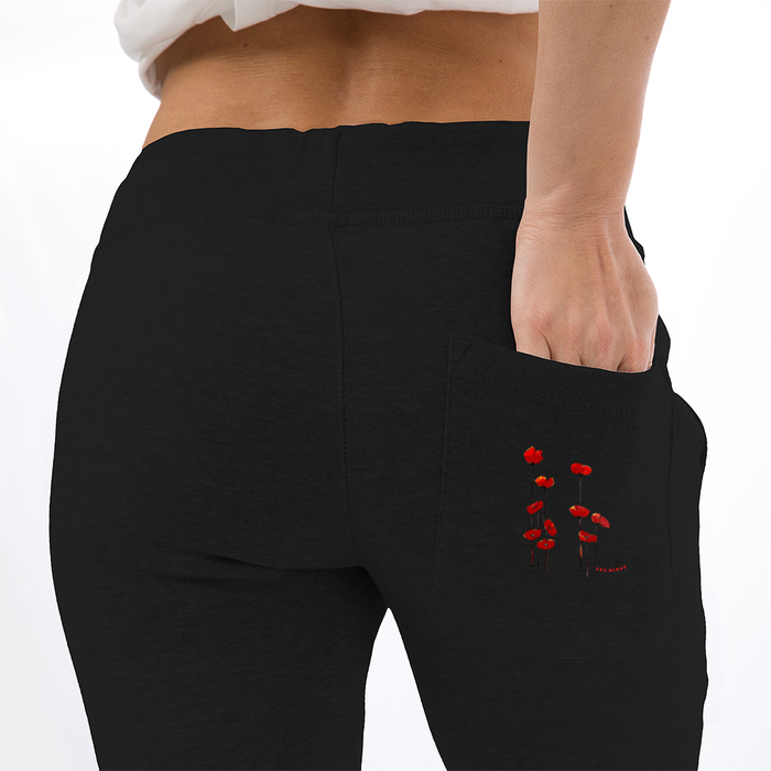 Red Poppies - Unisex Premium Fleece Joggers