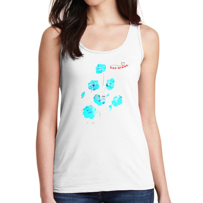 Blue Poppies - Women’s Softstyle Tank Top