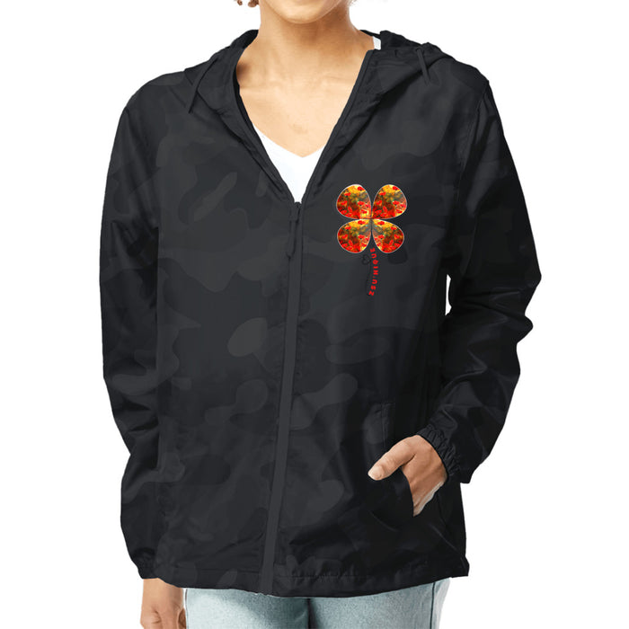 Clover - Unisex Lightweight Windbreaker Full-Zip Jacket